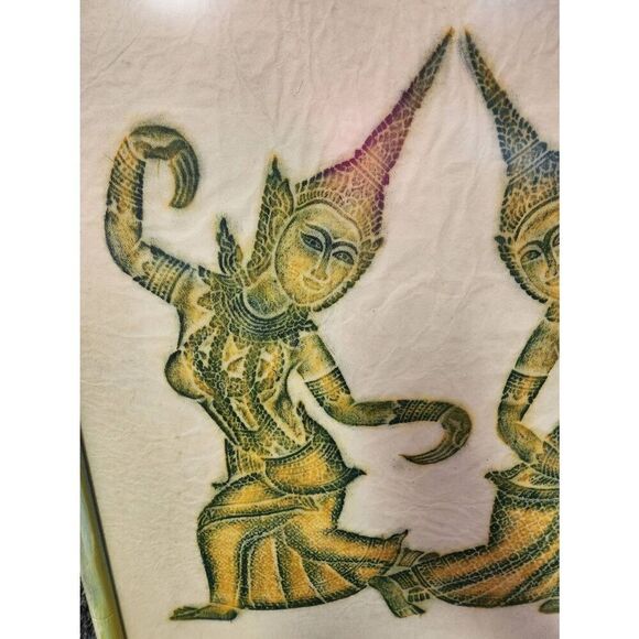 Vintage Temple Rubbing Siam Thai  Framed Picture Art - Picture 3 of 9